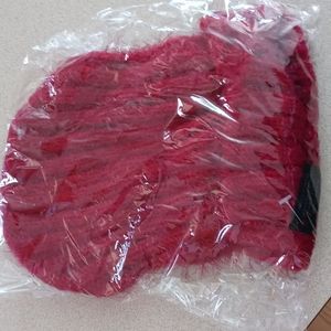 Red knit beanie. NWT